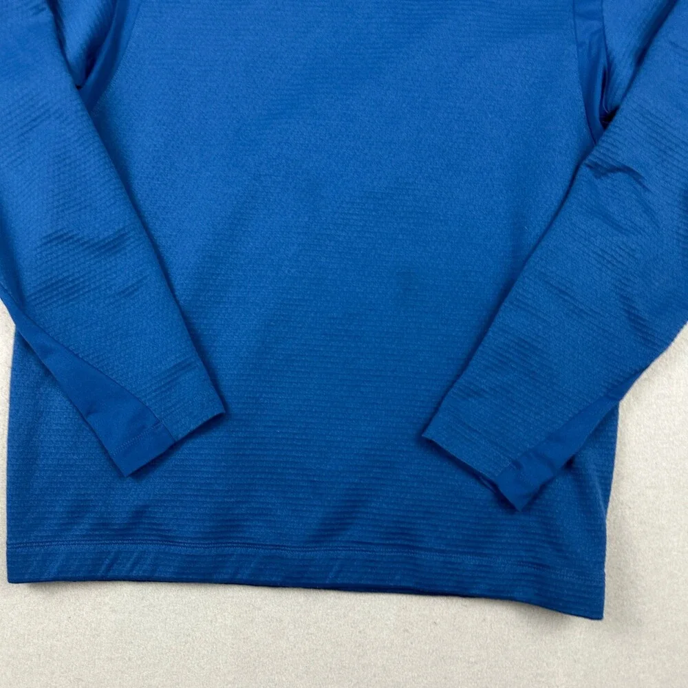 Nike Golf Sweater Men Medium Blue Therma Fit Pullover Embroidery Swoosh M *
